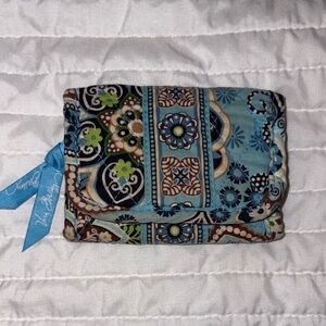 Bradley quilted tri-fold wallet in the retired "Bali Blue" pattern